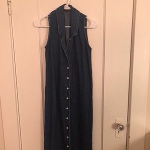 Ilana kohn denim eiblel button down dress.